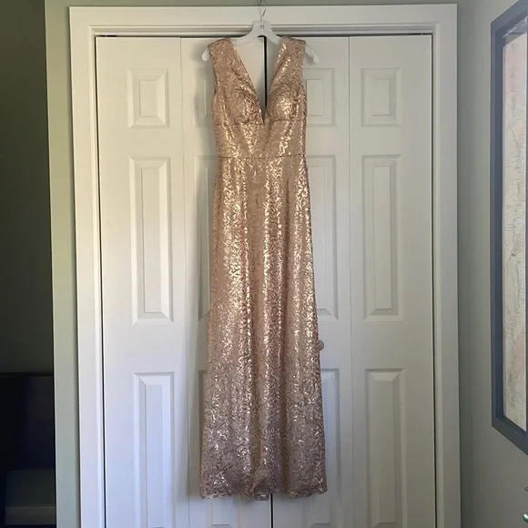 damas dresses red and gold Quinceanera Dress 1877 By Dancing Queen Rose Gold / XSmall